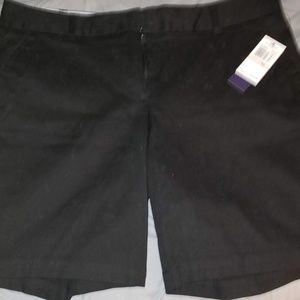 Land N Sea Black Bermuda Shorts